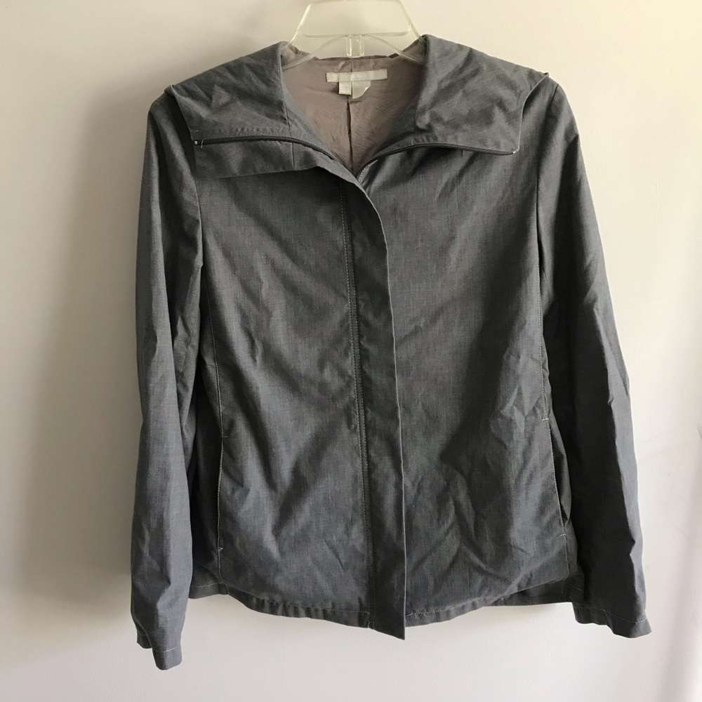 Grey zip up hoodie